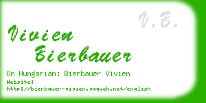 vivien bierbauer business card